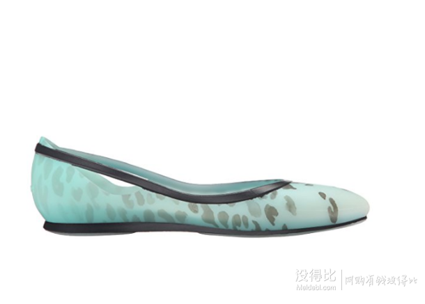 prime会员！Crocs 卡洛驰 Rio Leopard Fade Flat女士水墨点时尚平底鞋