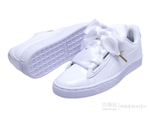 10点开售！PUMA 彪马 Basket Heart 女款休闲运动鞋  