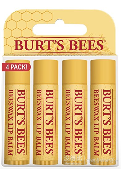 BURT'S BEES 小蜜蜂 蜂蜡润唇膏 4支装