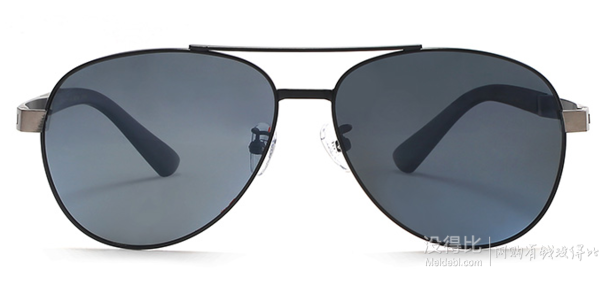 HAN SUNGLASSES 偏光太阳眼镜HN52022L C1 黑框黑灰片  69元包邮（109-40）