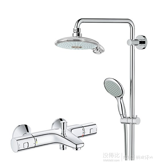 prime会员！ GROHE 高仪 34598000+27911000 恒温淋浴手持花洒套装   