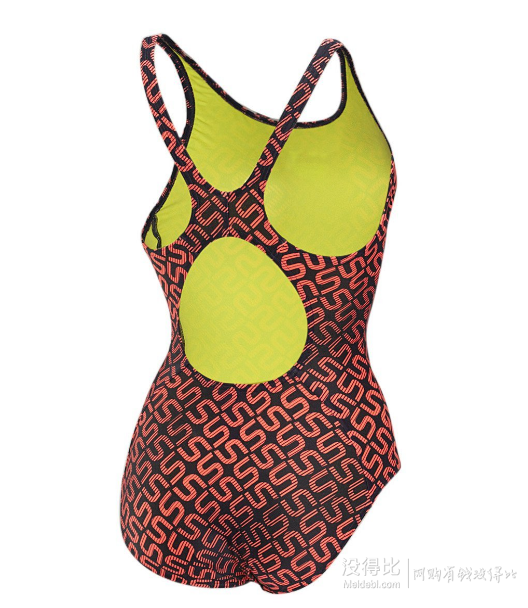 speedo 速比涛 monogram allover 510211 女款塑身连体泳衣 149元包邮