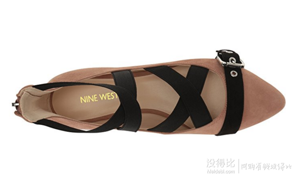 Nine West 女士尖头绑带平底单鞋