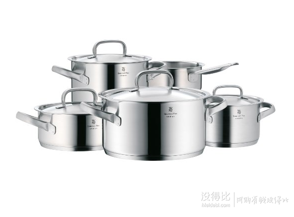 Prime会员！WMF 福腾宝 Gourmet Plus系列厨具套装 5件装