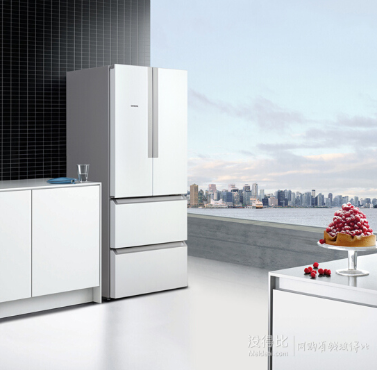 SIEMENS 西门子 BCD-484W(KM48EA20TI) 变频混冷无霜 多门冰箱 484L    5998元包邮，赠美的破壁料理机
