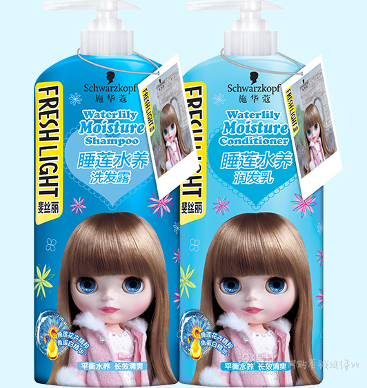 schwarzkopf 施华蔻 斐丝丽睡莲水养洗发露套装 (洗发露 680ml 确发