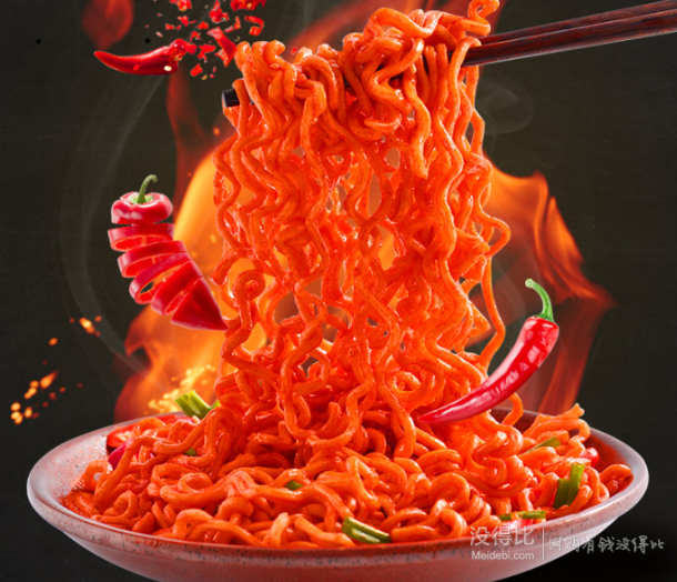 凑单: ego 超辣火鸡面 140g*5连包 6.8元(下单立减)