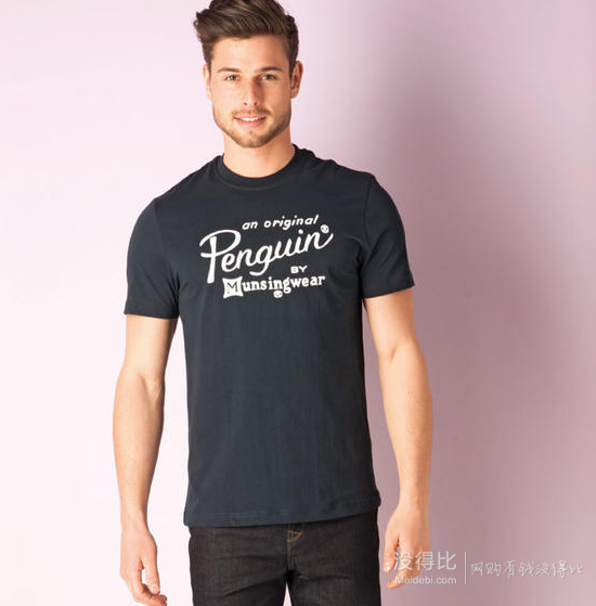 original penguin by munsingwear 男士植绒logot恤