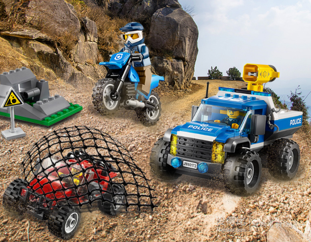 lego 乐高 城市系列泥巴路追击 60172