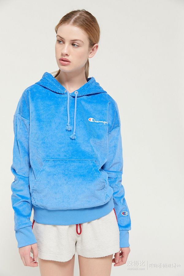 championuo限定灯芯绒女士连帽卫衣