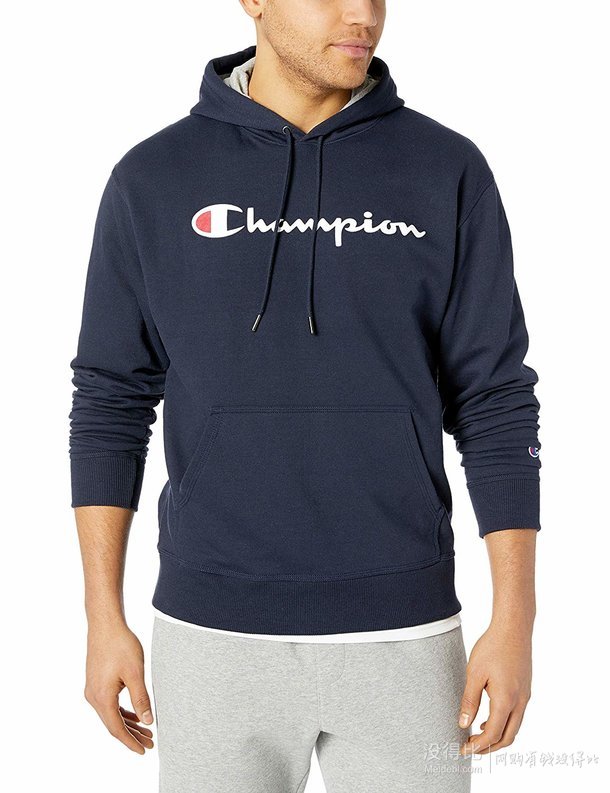 champion 冠军牌 男性logo经典连帽卫衣 到手约￥162