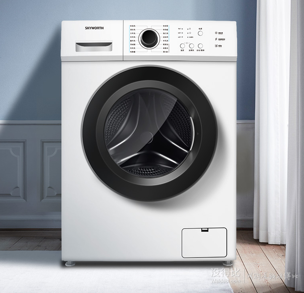 高温快洗!skyworth 创维 f100a 滚筒洗衣机 10kg