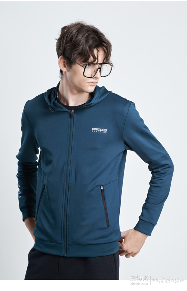 361° 551834005a 男款开襟运动卫衣 69元