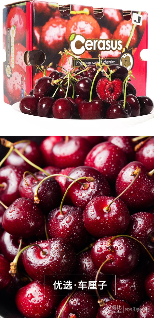 智利进口车厘子樱桃jj25kg果经约2830mm