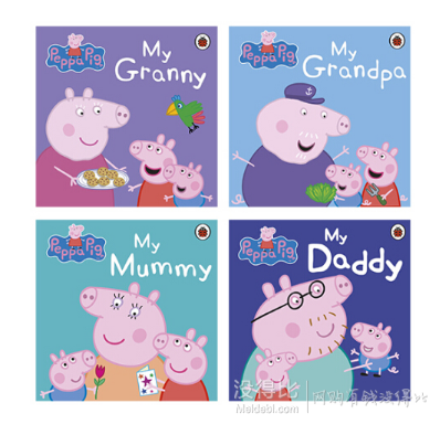 《peppas family 小猪佩奇 英文原版》(套装共4册)