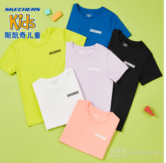 skechers斯凯奇儿童短袖t恤l220k056