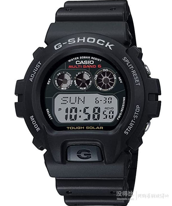 casio 卡西欧 gw6900-1 经典6局太阳能电波表 含税到手515元_没得比