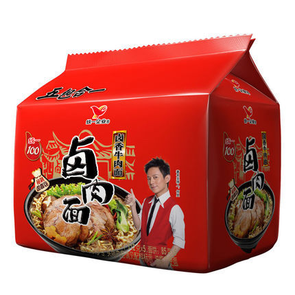 统一100 卤肉面 卤香方便面112g*5包 10.5元(可两件7.5折)