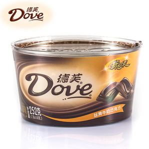 10点开始： Dove 德芙 巧克力分享碗装 丝滑牛奶巧克力 252g 48.82元包邮（双重优惠）
