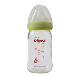 Pigeon 贝亲 AA72 宽口径玻璃奶瓶 160mL 绿色 57.1元包邮（需用券）