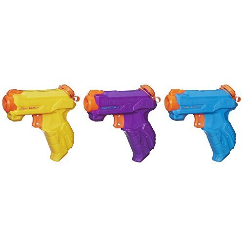 hasbro 孩之宝nerf super soaker zipfire小型水枪 3件装