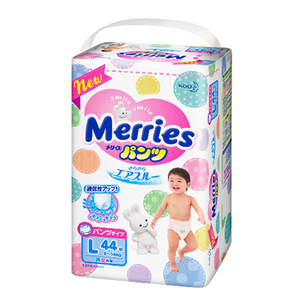 Merries 花王 婴儿学步裤 L44片 *6件 408.5元包邮（合68.08元/件）