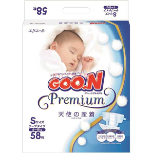 GOO.N 大王 天使系列 婴儿纸尿裤 S58片 *6件 618元包邮（需用券，合103元/件）