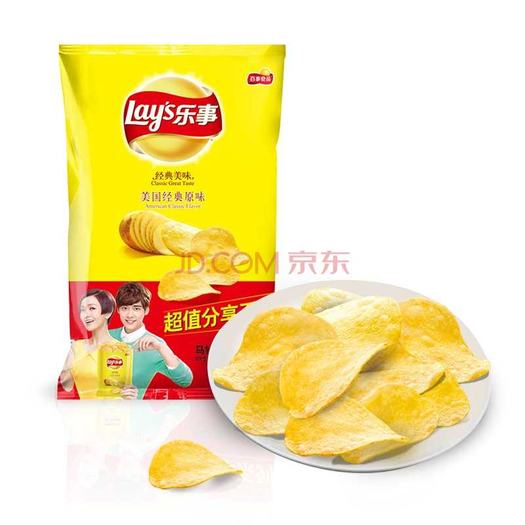 樂事(lays) 薯片美國經典原味 225g