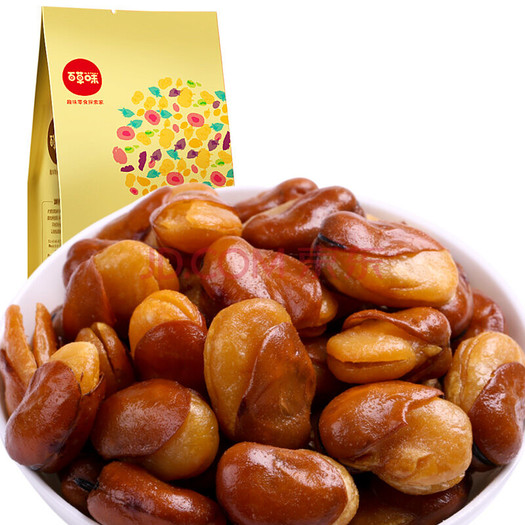 凑单品:百草味 坚果炒货 兰花豆蚕豆210g/袋 1元