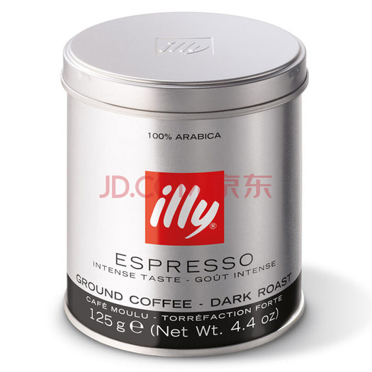 限地区:illy 意利 浓缩咖啡粉(深度烘焙)125g