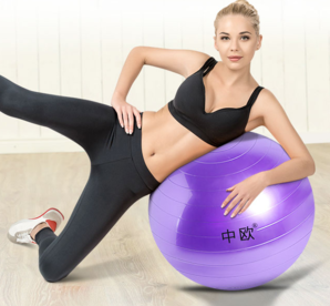 中欧 健身瑜伽球 55cm 送配件 16.8元包邮（需用券）