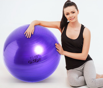 拒绝水桶腰pelpo派普加厚瑜伽球健身球55cm159元包邮25910