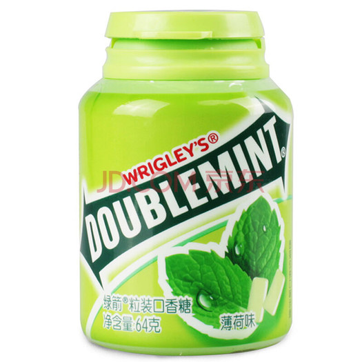 doublemint绿箭口香糖薄荷味64g