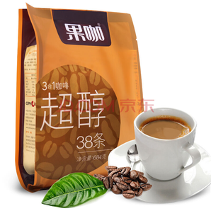 果咖（FRUTTEE）超醇咖啡 进口速溶咖啡豆粉 18g*38条