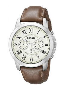 Fossil 化石 FS4735 男士三眼计时手表