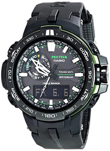  CASIO 卡西欧 Pro Trek系列 PRW-6000Y-1ACR 男款太阳能电波登山腕表 