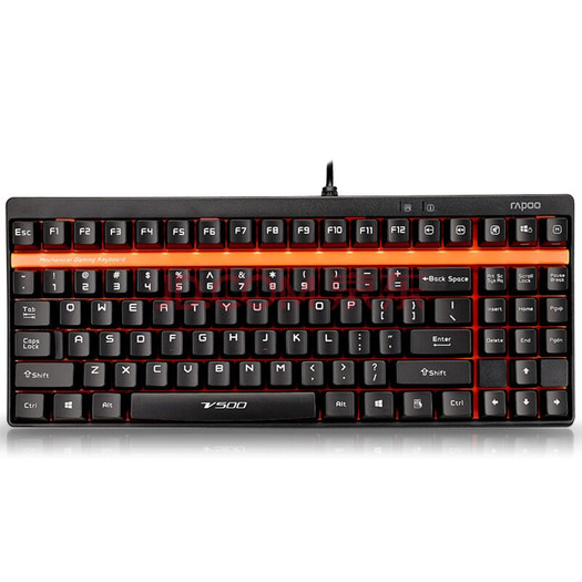 rapoo 雷柏 v500 机械键盘 94元(109-15)