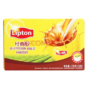Lipton 立顿 经典醇港式鸳鸯热吻奶茶 175g   