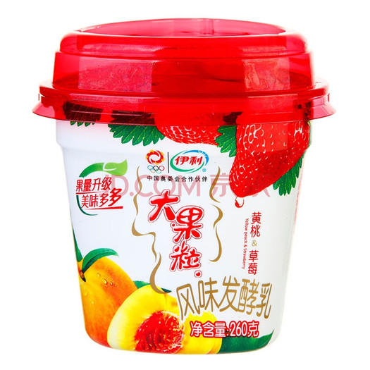 限地区伊利大果粒黄桃草莓酸奶260g