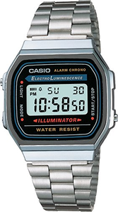 CASIO 卡西欧 A168W-1 男士不锈钢腕表 到手约168.63元