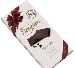  PLUS会员： Belgian 白丽人 85%黑巧克力 100g 