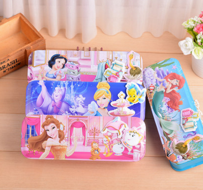 迪士尼多功能三层文具盒