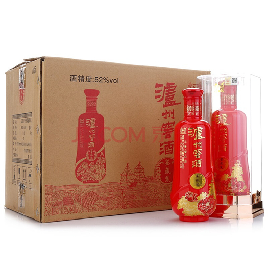 泸州老窖 泸州窖酒鉴藏装 52度 500ml*6瓶 整箱装268元