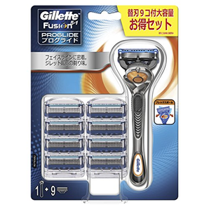 凑单品！ Gillette 吉列 Fusion PROGLIDE 锋隐致顺 手动剃须刀（含1刀架9刀头）