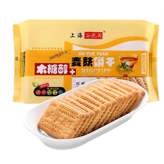 限華東!谷悅園 木糖醇 麥麩餅乾 200g/袋 4.6元