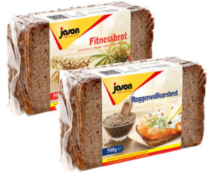 德国 捷森 全黑麦面包 500g*2袋