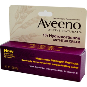 Aveeno ActiveNaturals 1％氢化可的松 止痒霜 28g