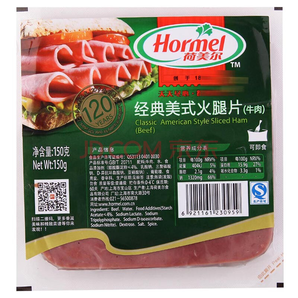 限广东、广西： 荷美尔 经典美式牛肉火腿片 150g