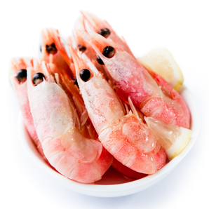 熟冻加拿大北极甜虾（120+/kg）500g   折15.9元