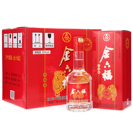 金六福双福星52度整箱装475ml6